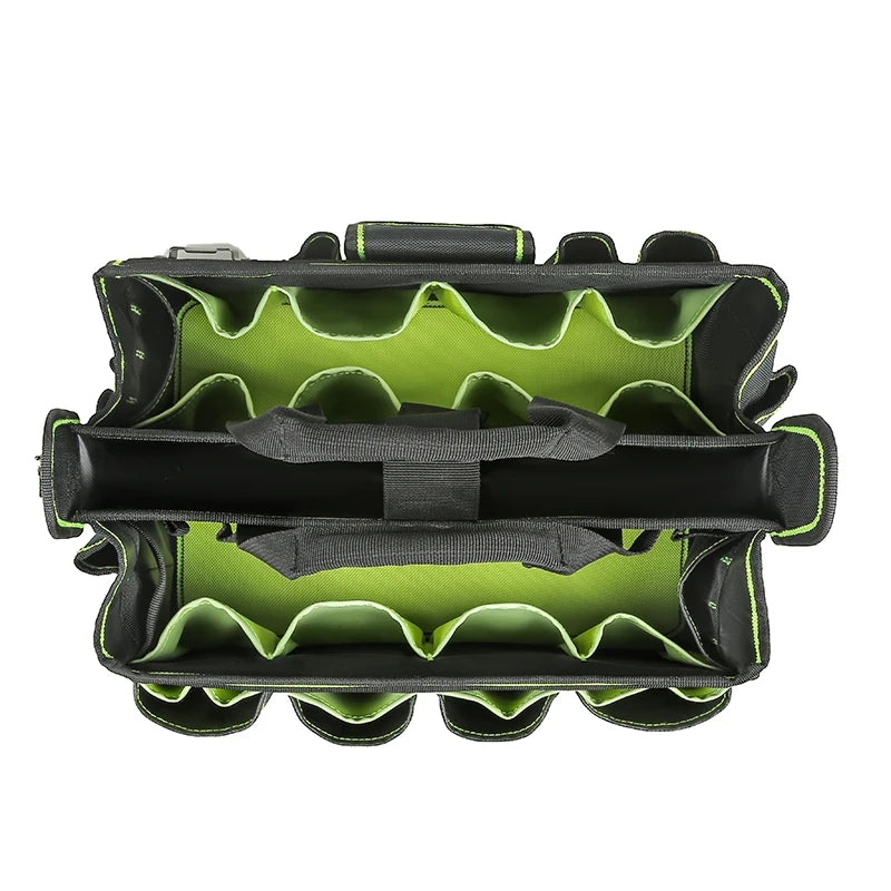 40-Pocket Tool Tote Organizer Bag for Electricians & HVAC Technicians – Heavy-Duty Tool Caddy