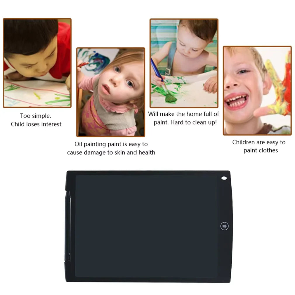 Rechargeable LCD Drawing Tablet for Kids - Erasable Writing & Drawing Board with Stylus, Portable Travel Educational Toy Gift for Boys & Girls