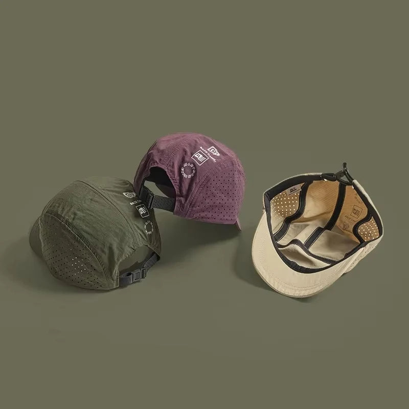 Breathable Unisex Baseball Cap Adjustable (56-60 cm / 22–23.6 in) Quick-Dry Sun Protection Hat for Hiking Golf Camping