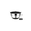 6-Piece Stainless Steel Mixing Bowls with Lids & Silicone Non-Slip Bases — Thickened Baking and Salad Bowls