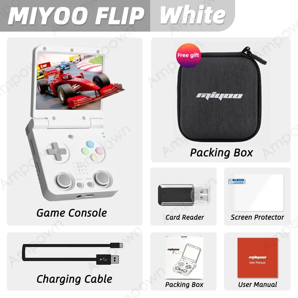 3.5-inch (8.9 cm) IPS Handheld Retro Game Console - Linux Onion OS, 5000+ Built-in Games, Mini HDMI & USB-C Portable