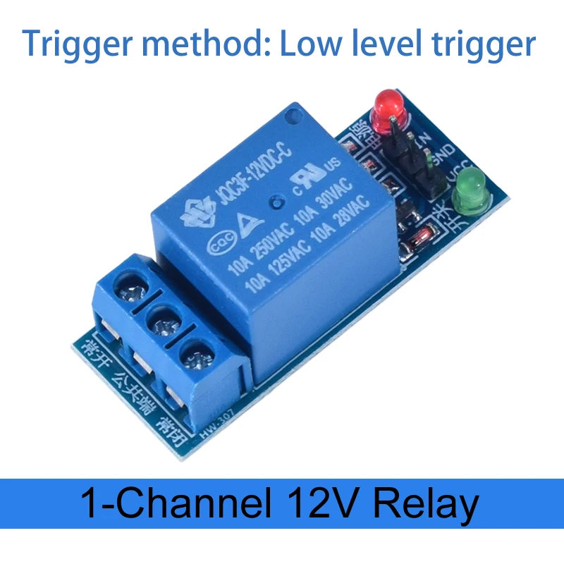 1/2/4/6/8-Channel DC Relay Module Board Shield with Optocoupler — 5V/12V/24V High & Low Level Trigger for Arduino Raspberry Pi