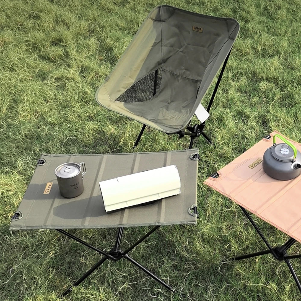 Portable Folding Camping Table Lightweight Oxford Fabric & Aluminum Picnic Desk for Outdoor Fishing Hiking