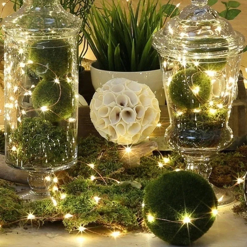 Button Cell LED Fairy String Lights - Battery Powered Micro LED Garland for Home, Bedroom, Garden, Wedding & Christmas Decor