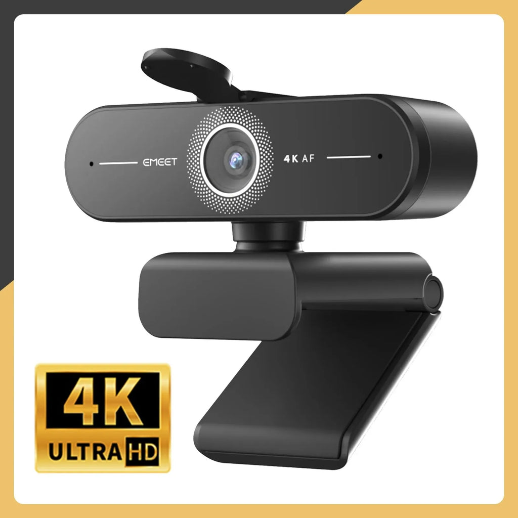 1080P Full HD Webcam with Autofocus & Dual Noise-Canceling Mics, Privacy Cover — USB Plug-and-Play, 73° FOV