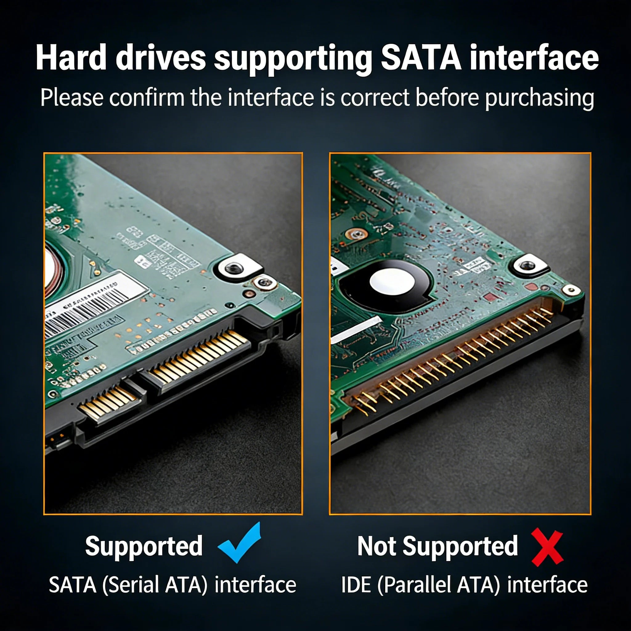 Tool-Free 2.5-Inch (63.5 mm) SATA to USB 3.0 Micro-B External SSD/HDD Enclosure, Plug & Play for Laptop and Desktop