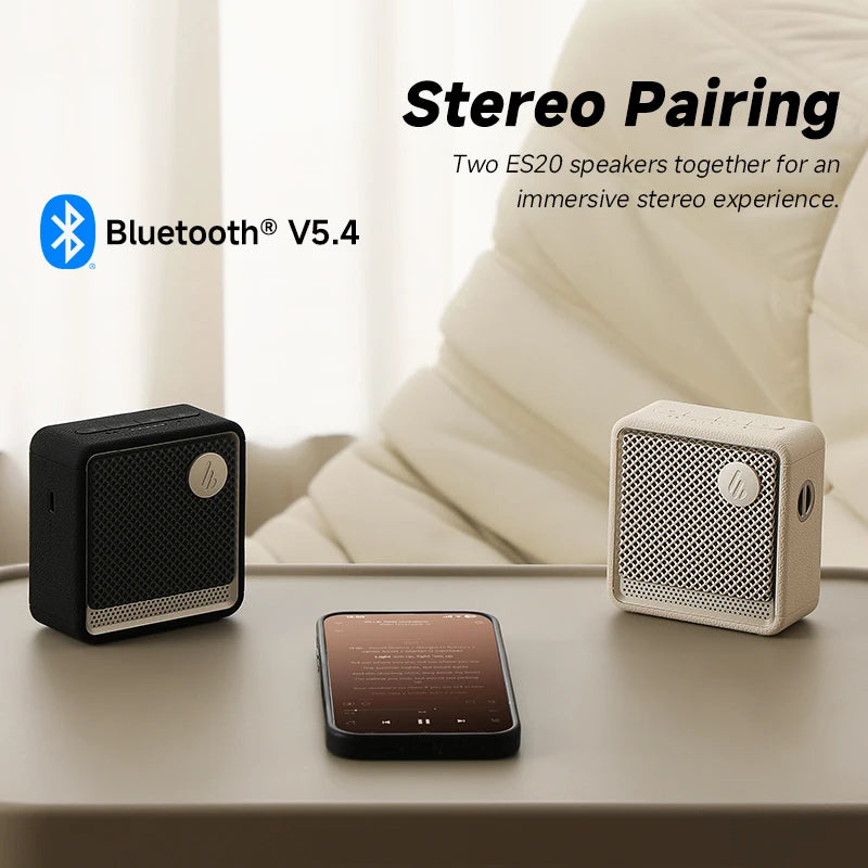 Portable Bluetooth Speaker – IP67 Waterproof, 6W Deep Bass, Ambient Light, Built-in Mic, Bluetooth 5.4, 15-Hour Battery