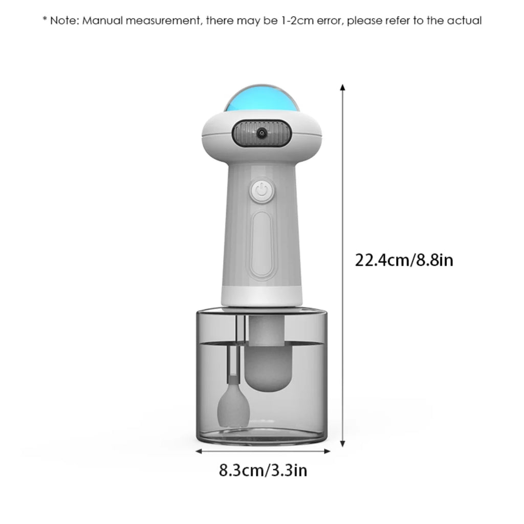 UFO Flying Saucer Pet Foam Dispenser – USB Rechargeable Automatic Soap Foamer for Cats & Dogs
