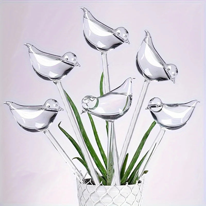 5-Pack Bird-Shaped Self-Watering Plant Globes, Automatic Drip Watering for Indoor Plants & Garden