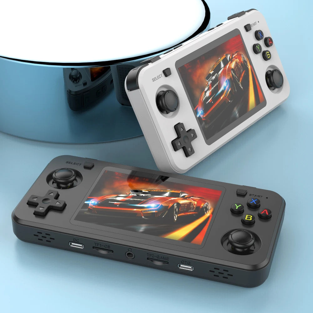 Portable Retro Handheld Game Console – Open-Source Pocket Player, 3.5-inch (8.9 cm) Display, 64GB/128GB, 10,000+ Games, Kids Gift