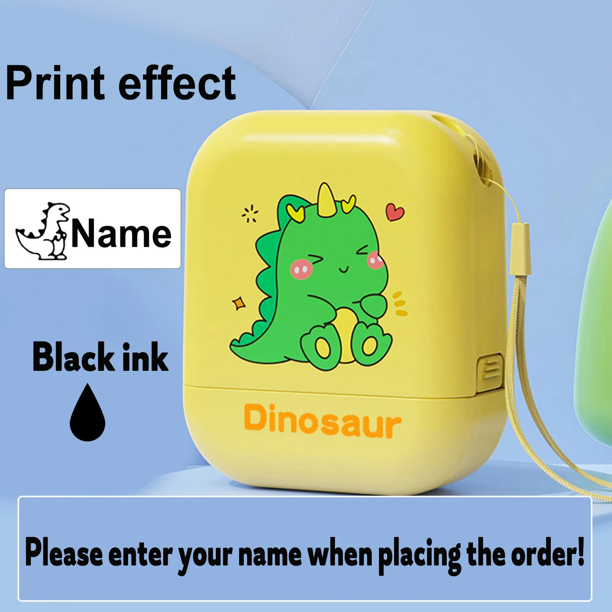 Personalized Waterproof Name Stamp for Kids – Self-Inking Clothing & School Bag Labels