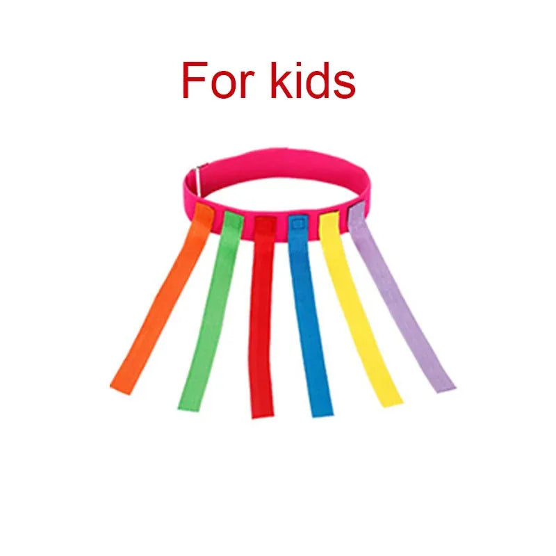 Tail Tag Game Belt Set, 1 Adjustable Waistband with 6 Tail Straps for Kids & Adults, Outdoor Party & PE Games