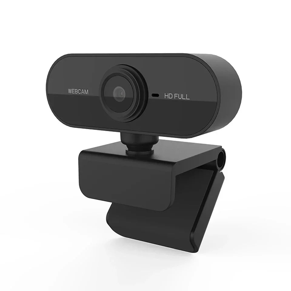 1080P HD USB Mini Webcam with Built-In Mic for Laptop & Desktop - 1920x1080 Video Calls