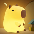 Capybara Silicone Night Light Rechargeable USB Touch Bedside Lamp for Baby Kids Nursery
