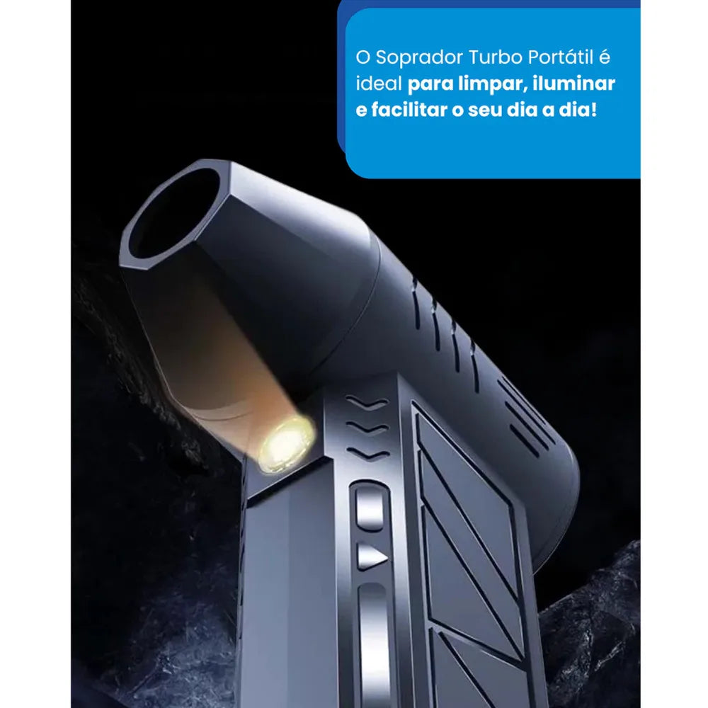 Portable USB Turbo Blower 3000mAh — 200W / 200 CFM for Dust Cleaning, Barbecue, and Equipment