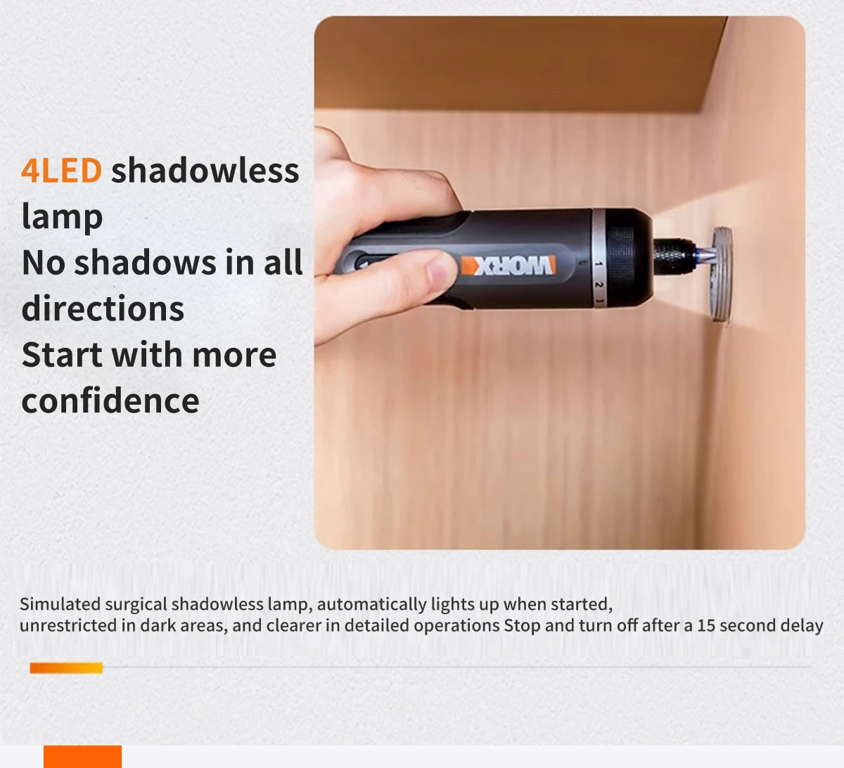 4V Cordless Electric Screwdriver Set — USB Rechargeable Smart Mini Drill, 30-Bit Kit (57mm/2.24in & 25mm/0.98in)