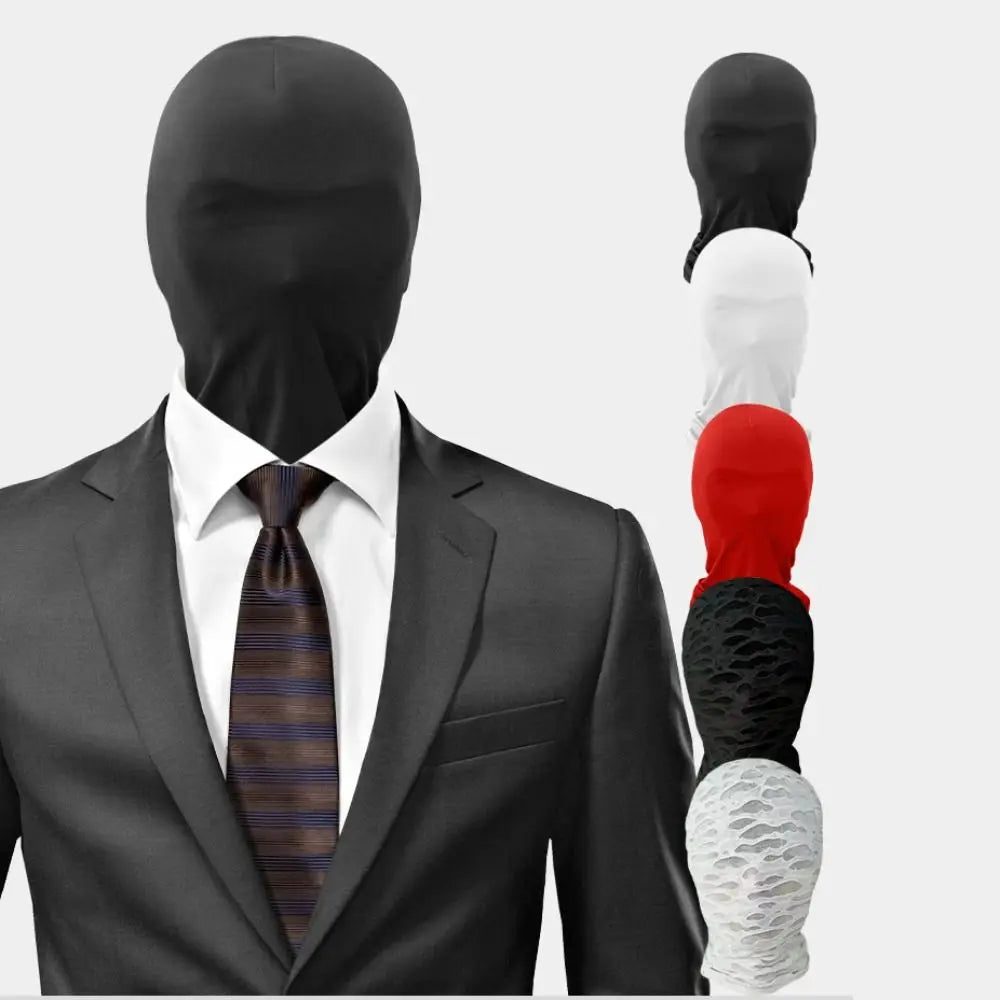 2-Pack Breathable Hooded Spandex Full-Face Masks for Adults – Cosplay, Halloween, Party, Carnival