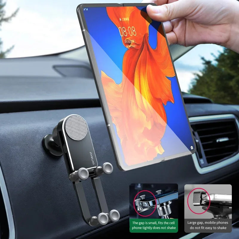 Universal Vent Gravity Car Phone Mount – One-Handed Holder for Foldable & 4.7–6.7 in (12–17 cm) Smartphones
