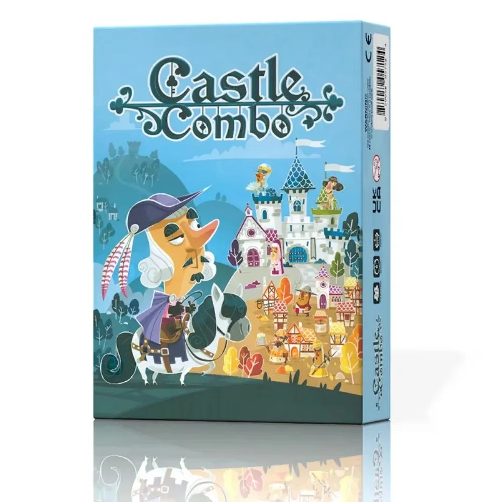 Castle Combo Strategy Board Game - 2-5 Players, English Party and Family Card Game