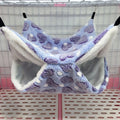 Plush Double-Layer Small Pet Hammock – Hanging Cage Bed for Hamsters, Rats & Guinea Pigs (S 8×8 in / 20×20 cm, L 13.4×13.4 in / 34×34 cm)