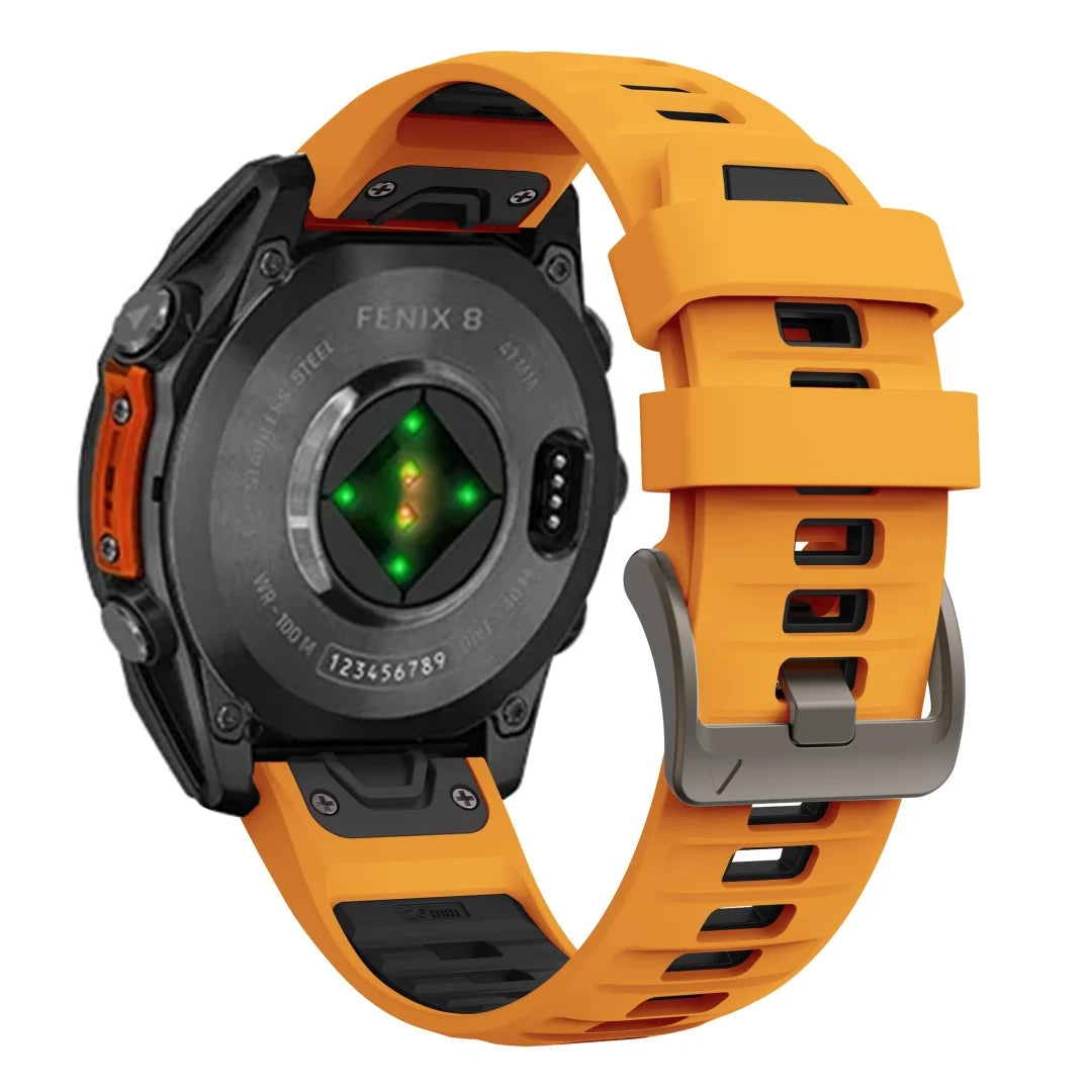 Silicone Sport Watch Band 22mm & 26mm – Breathable Replacement for 47mm and 51mm Smartwatches