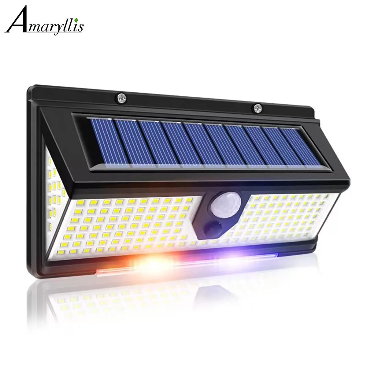 190 LED Solar Wall Light Outdoor – IP65 Waterproof Motion Sensor, 4 Modes for Garden Yard Pathway Door