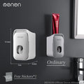 Automatic Wall-Mounted Toothpaste Dispenser & Toothbrush Holder – Punch-Free Bathroom Organizer