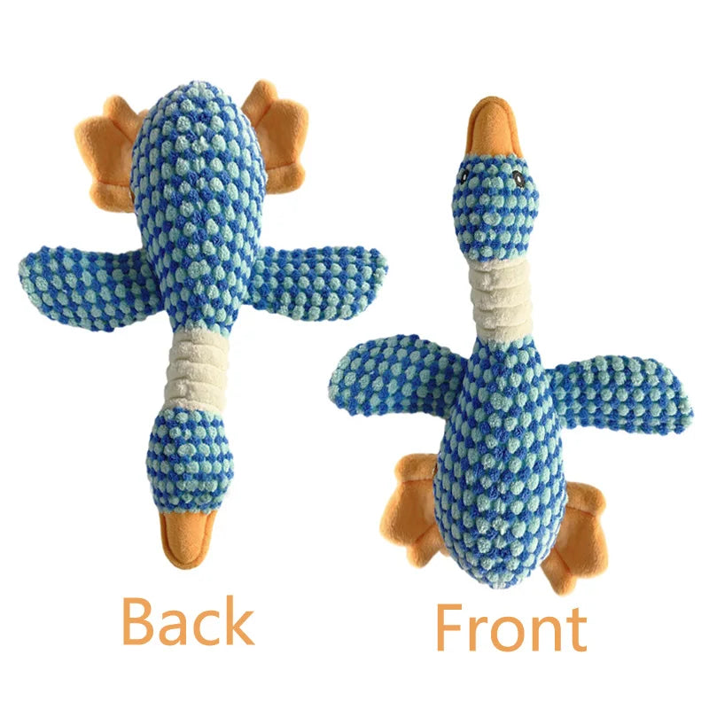 Plush Duck Squeak Dog Toy – Dental Chew for Puppies & Dogs (Small, Medium, Large)