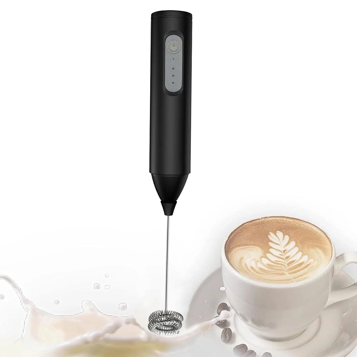 Mini USB Rechargeable Milk Frother – 3-Speed Handheld Coffee Foam Maker & Electric Whisk Mixer