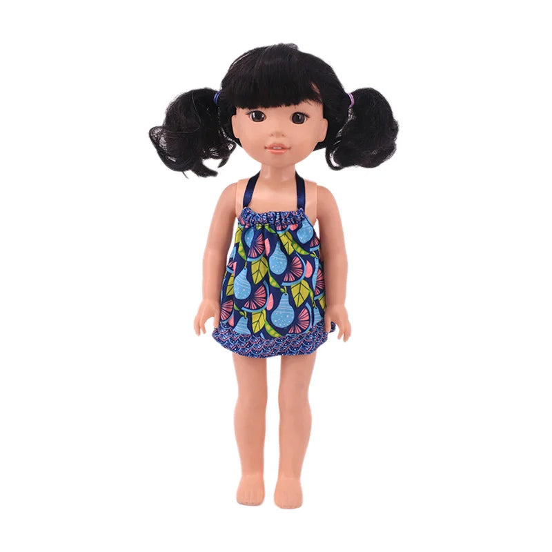 Fashion Doll Dress & Accessories Set for 14.5-Inch (36.8 cm) and 32–34 cm (12.6–13.4 in) 1/6 Scale Dolls