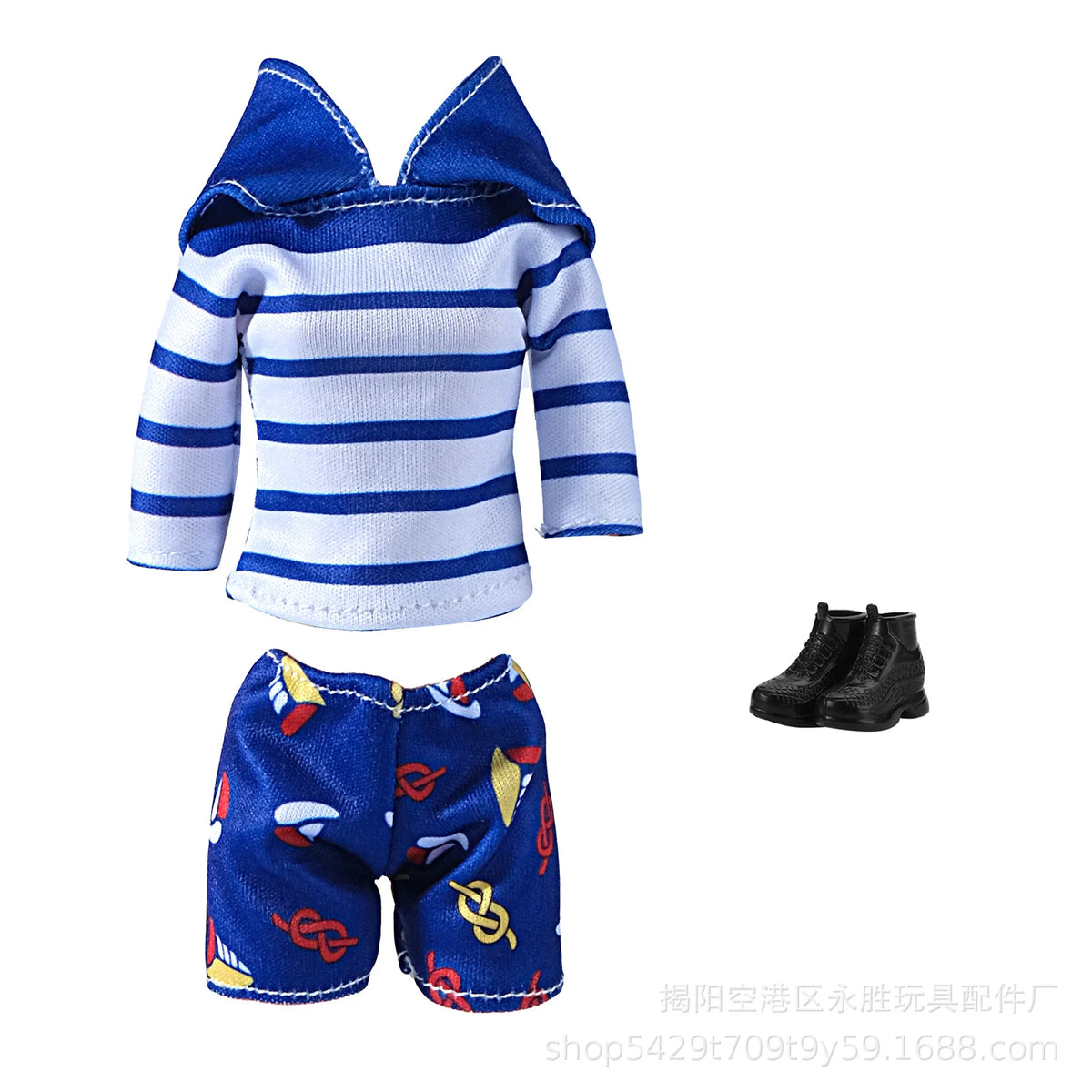 1-Set Doll Clothes for 28–30 cm (11–11.8 in) Fashion Dolls — Colorful Tops, Shorts, Skirt, Shoes & Necklace (BJD Compatible)