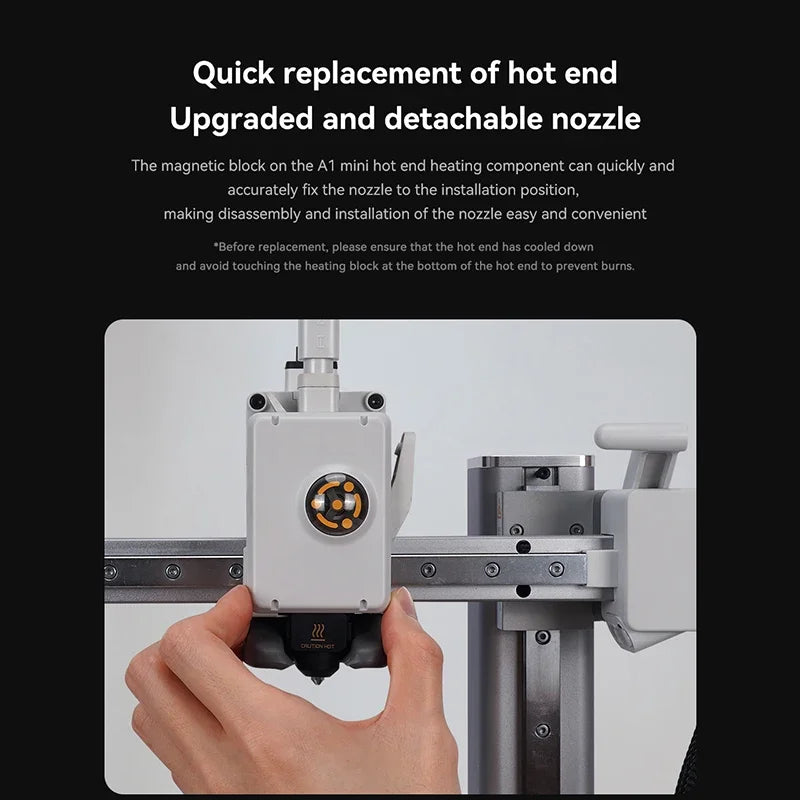 Replaceable Nozzle Hotend Kit for Desktop FDM 3D Printers — 0.2/0.4/0.6/0.8 mm (0.008/0.016/0.024/0.031 in)