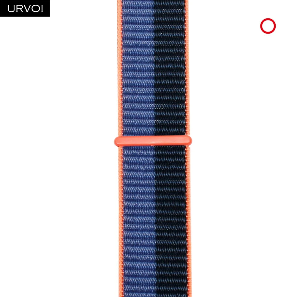 Nylon Sport Loop Band for Apple Watch — Breathable Hook & Loop Fastener — Fits 42/44/45/46/49mm