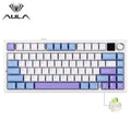 75% Hot-Swap Mechanical Gaming Keyboard – 82‑Key PBT, Wired/2.4G/Bluetooth RGB with TFT Screen