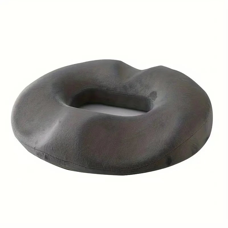Anti-Hemorrhoid Orthopedic Memory Foam Seat Cushion - Tailbone Pillow for Office, Car & Yoga, Removable Cover