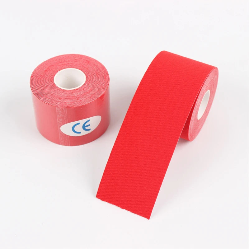 Kinesio Tape Elastic Sports Kinesiology Tape for Muscle & Knee Pain Relief - Athletic Recovery 2.5/5/7.5/10 cm (1/2/3/4 in)