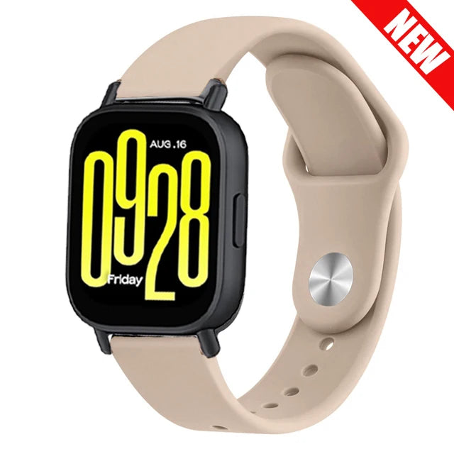 22mm Silicone Sport Watch Band – Replacement Breathable Smartwatch Strap, Unisex