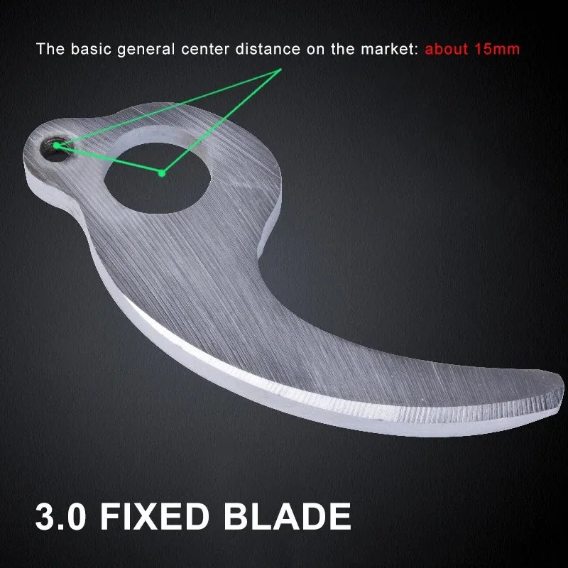 30mm (1.18 in) Replacement Blade for Electric Pruning Shears — SK5 Steel Sharp Cutting Blade for Branches, Bonsai & Fruit Trees