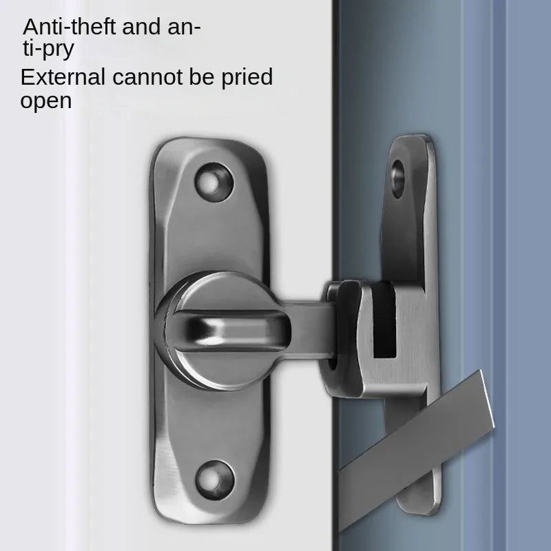 90/180 Degree Flip Door Lock Zinc Alloy Sliding Door and Gate Latch for Home Security