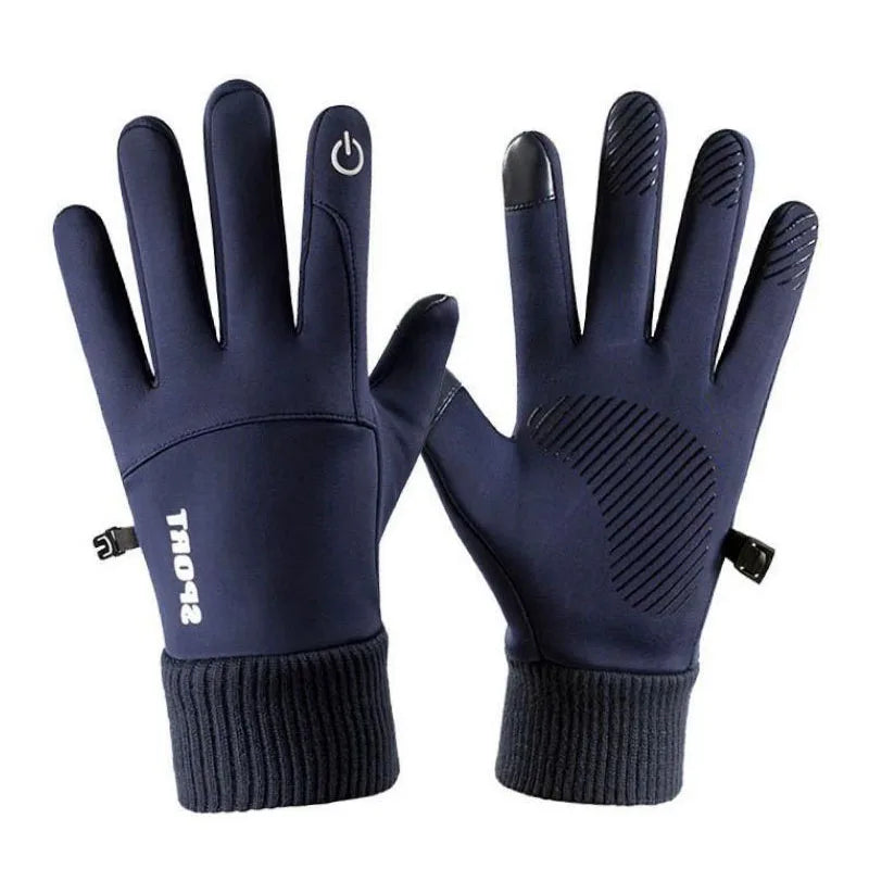 Women’s Waterproof Winter Cycling Gloves - Fleece Lined Full-Finger Touchscreen Gloves for Running, Motorcycle, Skiing
