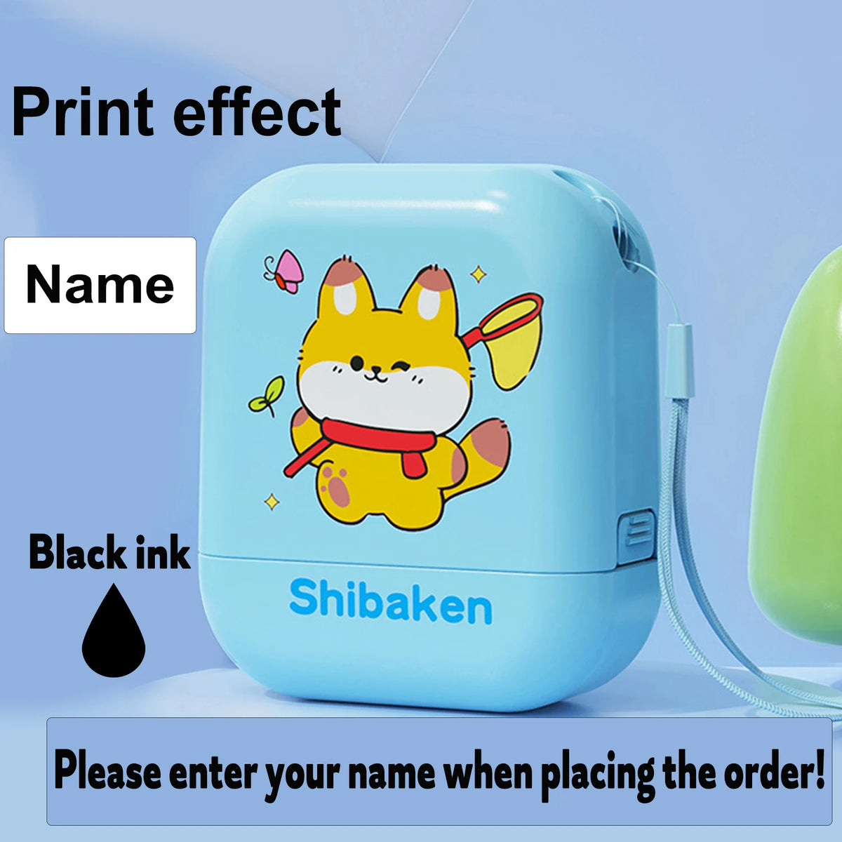 Personalized Waterproof Name Stamp for Kids – Self-Inking Clothing & School Bag Labels