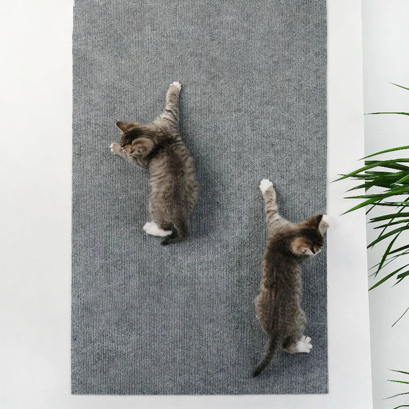 Trimmable Self-Adhesive Cat Scratching Mat – Carpet Sofa & Corner Furniture Protector