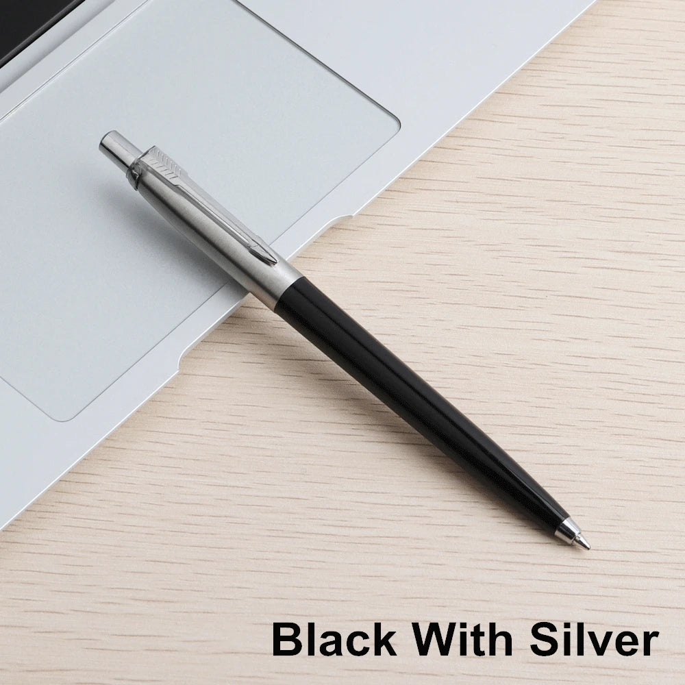 Metal Retractable Ballpoint Pens - 1/5 Pack, G2 Refill Compatible, 0.7mm Blue Ink Pens for School & Office