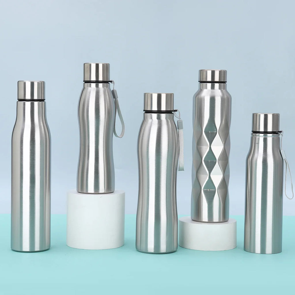 1L (1000 ml / 33.8 fl oz) Stainless Steel Sport Water Bottle - Insulated Vacuum Flask for Gym, Camping & Travel