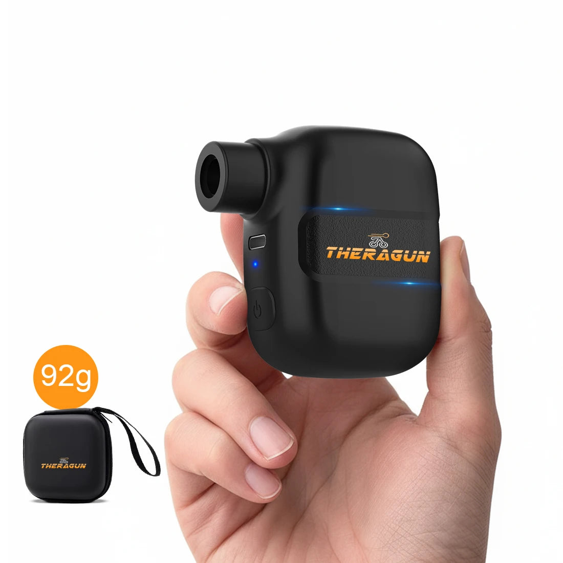 Mini Rechargeable Electric Bike Pump 100PSI Type-C Portable Air Inflator for Schrader & Presta Valves