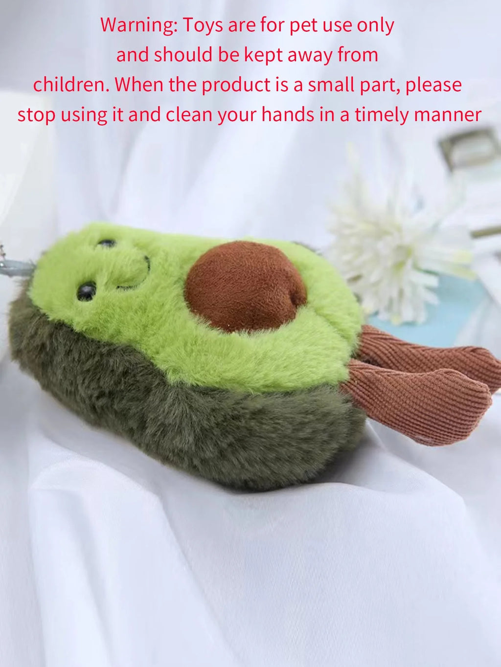 Avocado Plush Dog Toy – Soft Fleece Companion for Small & Medium Dogs