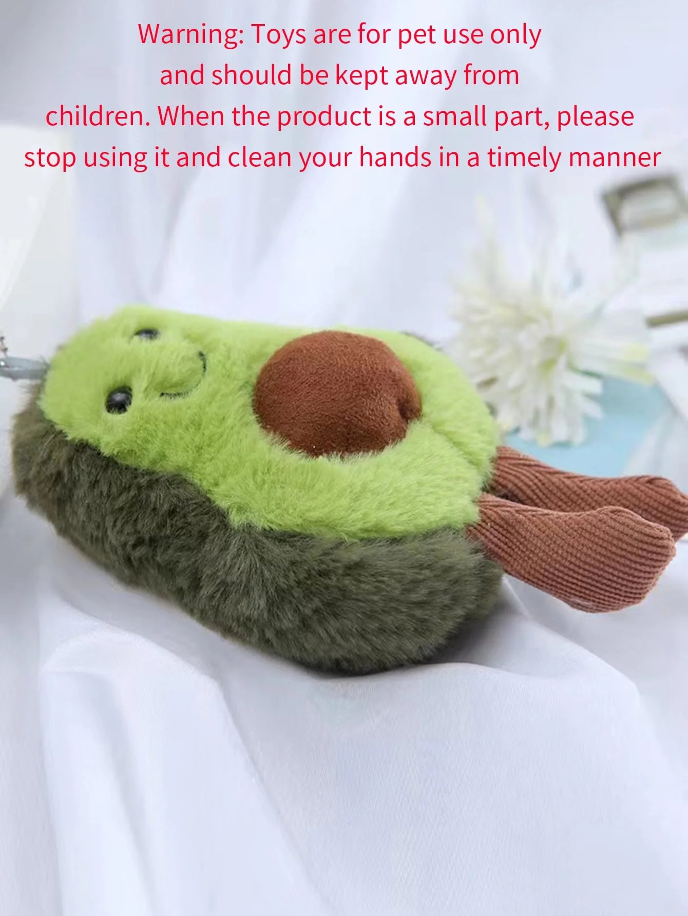 Avocado Plush Dog Toy – Soft Fleece Companion for Small & Medium Dogs