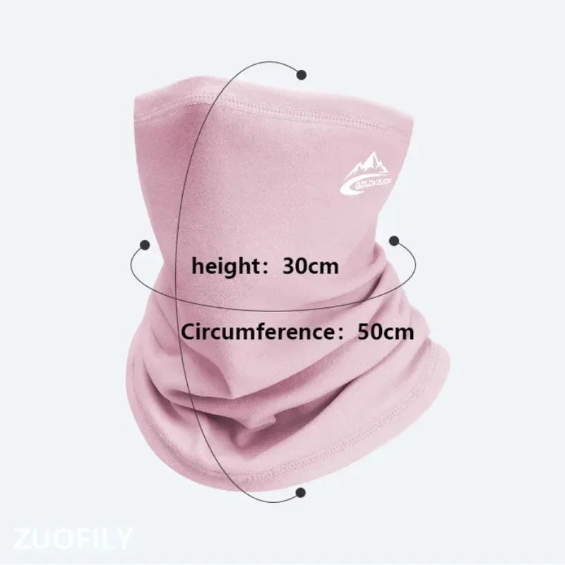 Thermal Velvet Ski Mask Neck Warmer - Unisex Breathable Windproof Balaclava for Skiing, Cycling, Running & Snowboarding