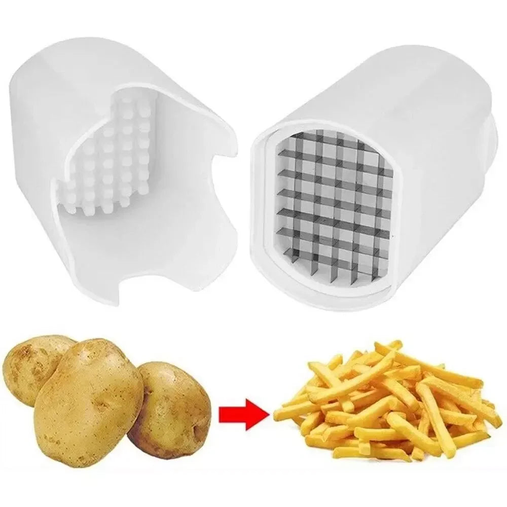 French Fry Cutter & Vegetable Slicer, Stainless Steel Potato Dicer & Veg Chopper