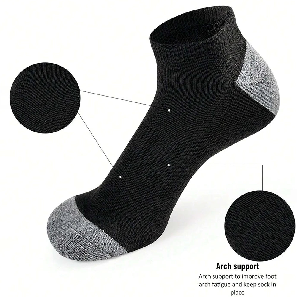 10-Pack Women's Low Cut Breathable Socks — Moisture-Wicking, Odor-Resistant Ankle Socks for Sports & Outdoor